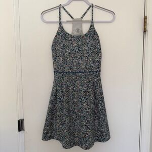 SAGE COLLECTIVE Floral Print Racerback Athletic Dress with Shorts Women's Size S